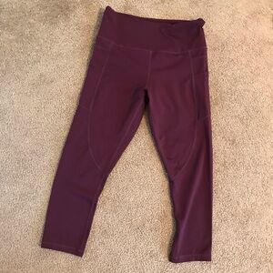 Zyia Purple High-Waisted Leggings